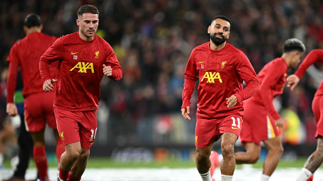 سلوت يعتمد على صلاح في تشكيل ليفربول لملاقاة جيرونا بدوري الأبطال