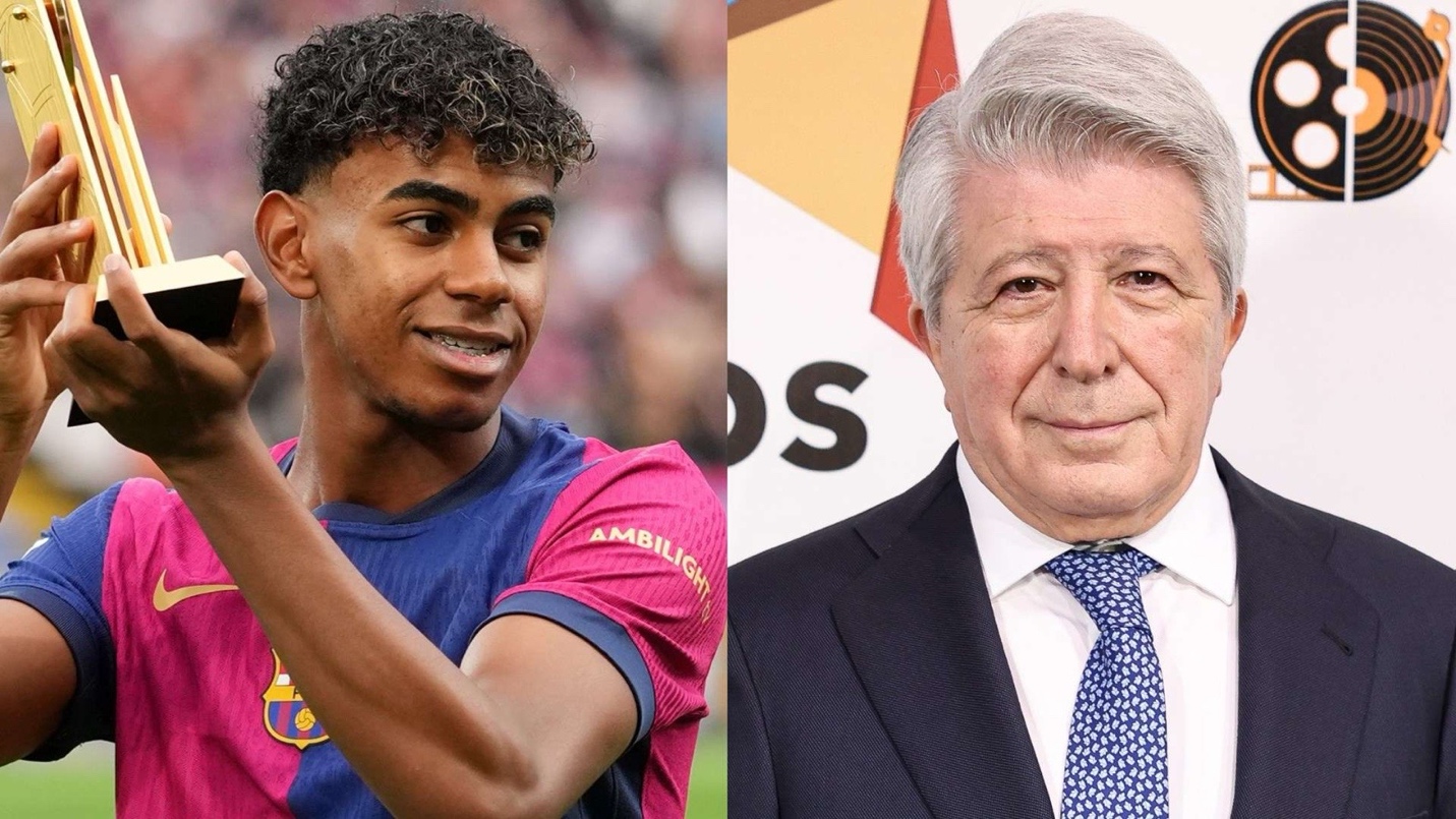 “رئيس أتلتيكو مدريد: كنت أتمنى مواجهة لامين يامال.. وكوكي يعلق على غيابه عن برشلونة!” برشلونة