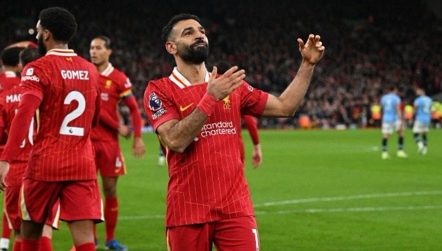 محمد صلاح يكتسح فينيسيوس ومبابي في سباق الأرقام لعام 2024 صلاح